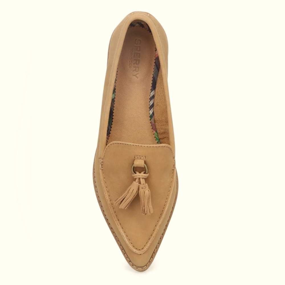 ✨Sperry Saybrook Leather Tassel Loafers, Tan/Beige 8.5. Perfect Condition! ✨